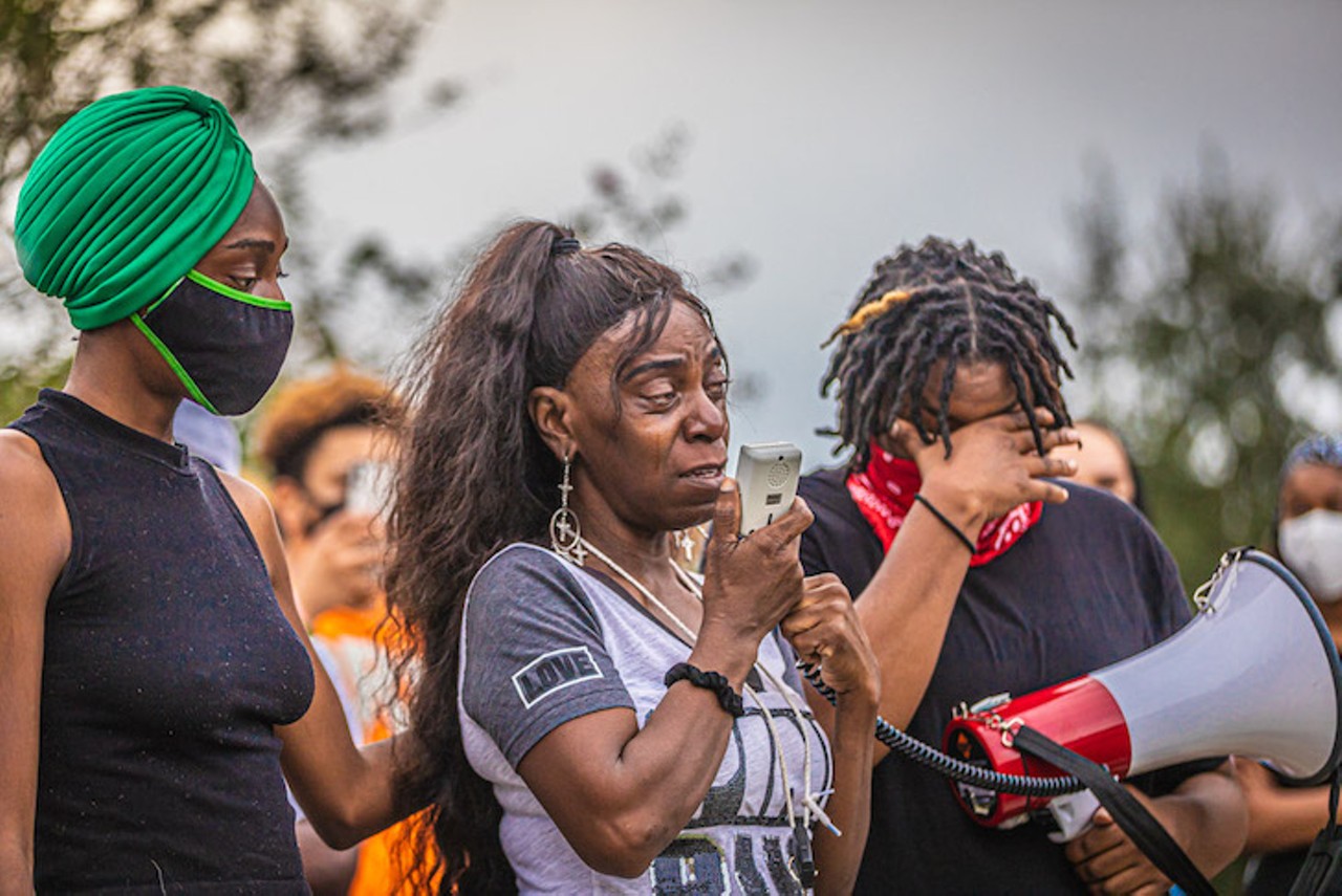 Tampa activists mourn with family of Dominique Mulkey, a Black man fatally shot by two police officers