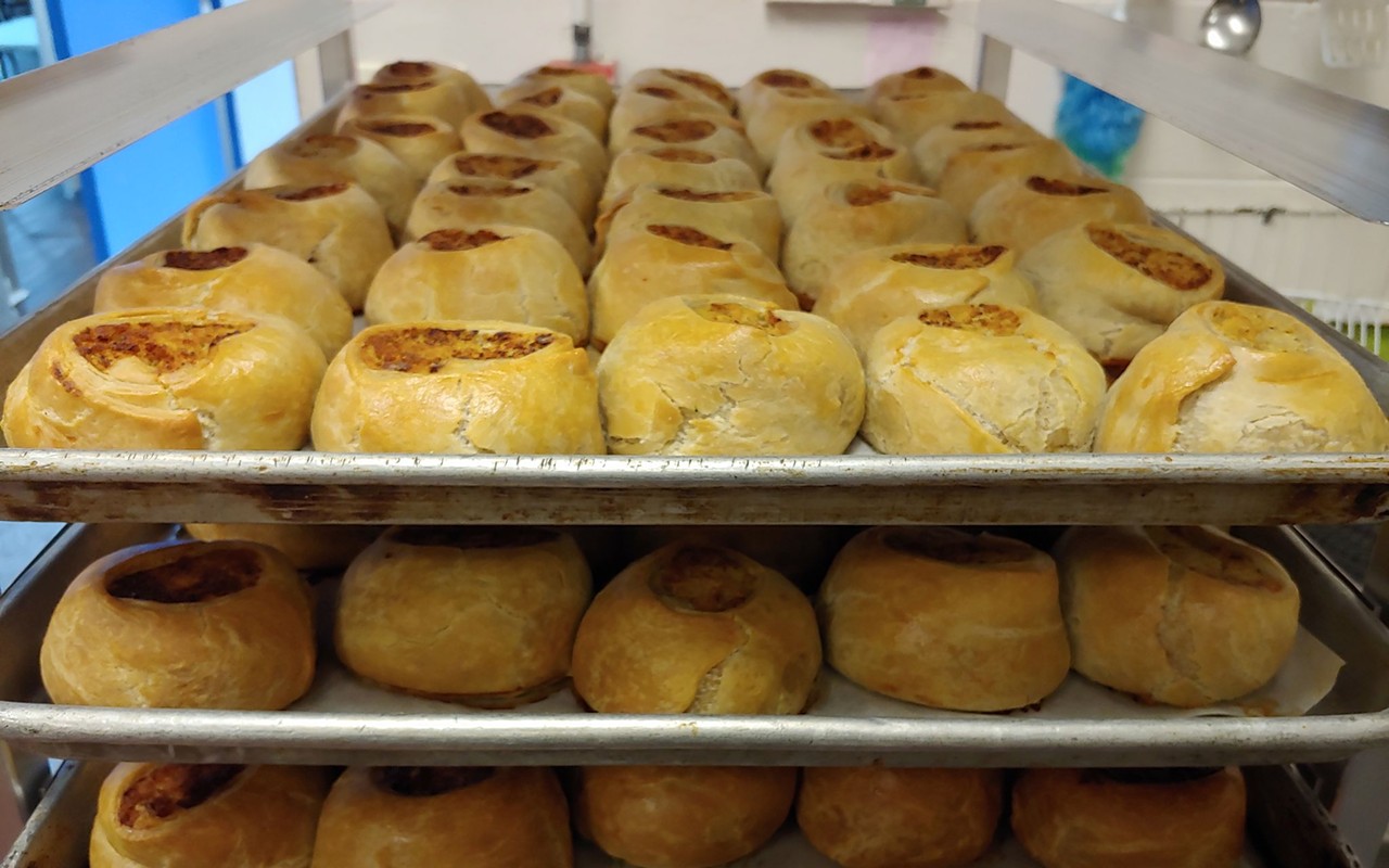 Knishes—a tradtional Jewish snack typically made out of potato, onion, and/or cheese.