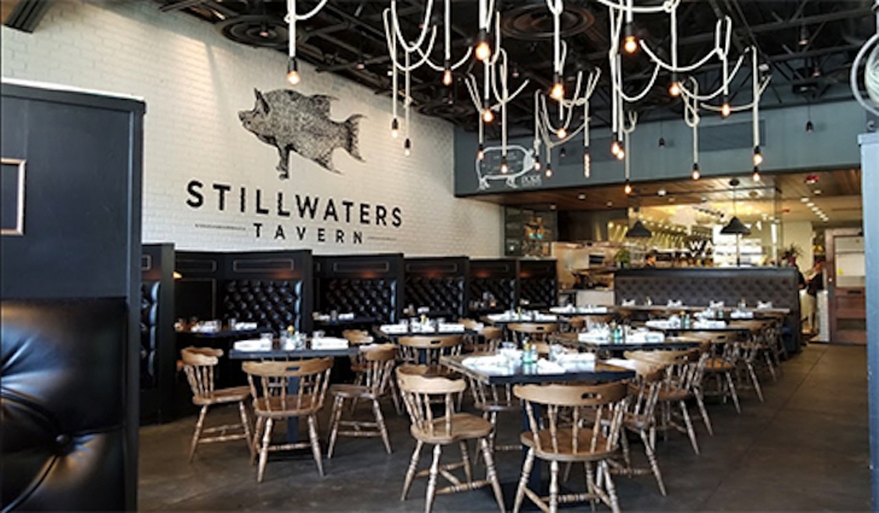 Stillwaters Tavern  
224 Beach Dr. NE, St. Petersburg, (727) 350-1019
Stillwaters Tavern is a casual and modern restaurant with specialty american dishes like its tavern burger and wood-grilled chicken. Guests have the option of either dining indoors or utilizing Stillwater&#146;s outdoor seating space. 
Photo via Stillwaters Tavern Website