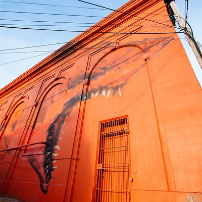 Shark Toof provides one of St. Pete’s best selfie opportunities687 Central Ave. N, St. PetersburgLos Angeles-based graffiti artist Shark Toof created one of St. Petersburg’s most iconic and photographed murals in 2015’s inaugural Shine festival (stylized “SHINE”). Have you really been to St. Pete if you haven’t visited the bright red wall on the side of the old State Theatre (now Floridian Social), stood inside the shark’s mouth, and snapped a selfie?Photo via cityofstpete/Flickr