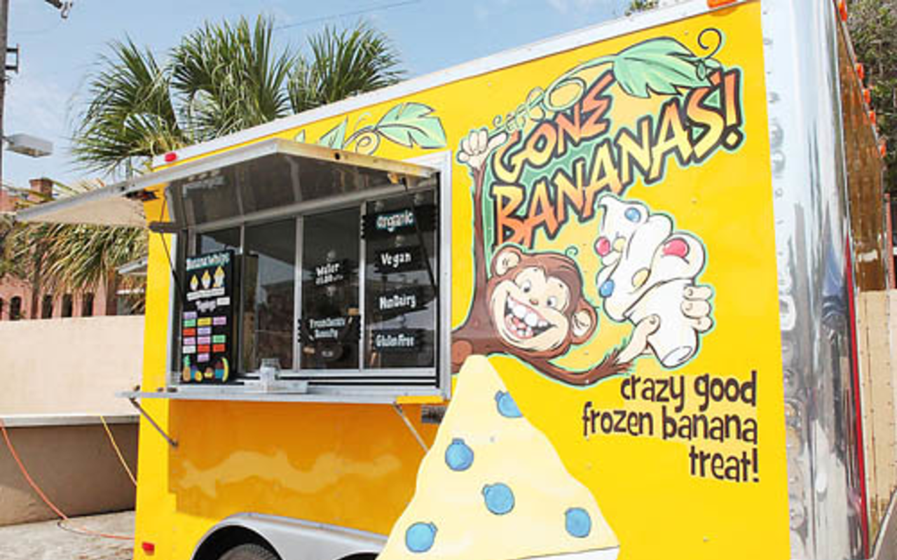 Gone Bananas serves up frozen whipped bananas — a cold, vegan, gluten-free treat.