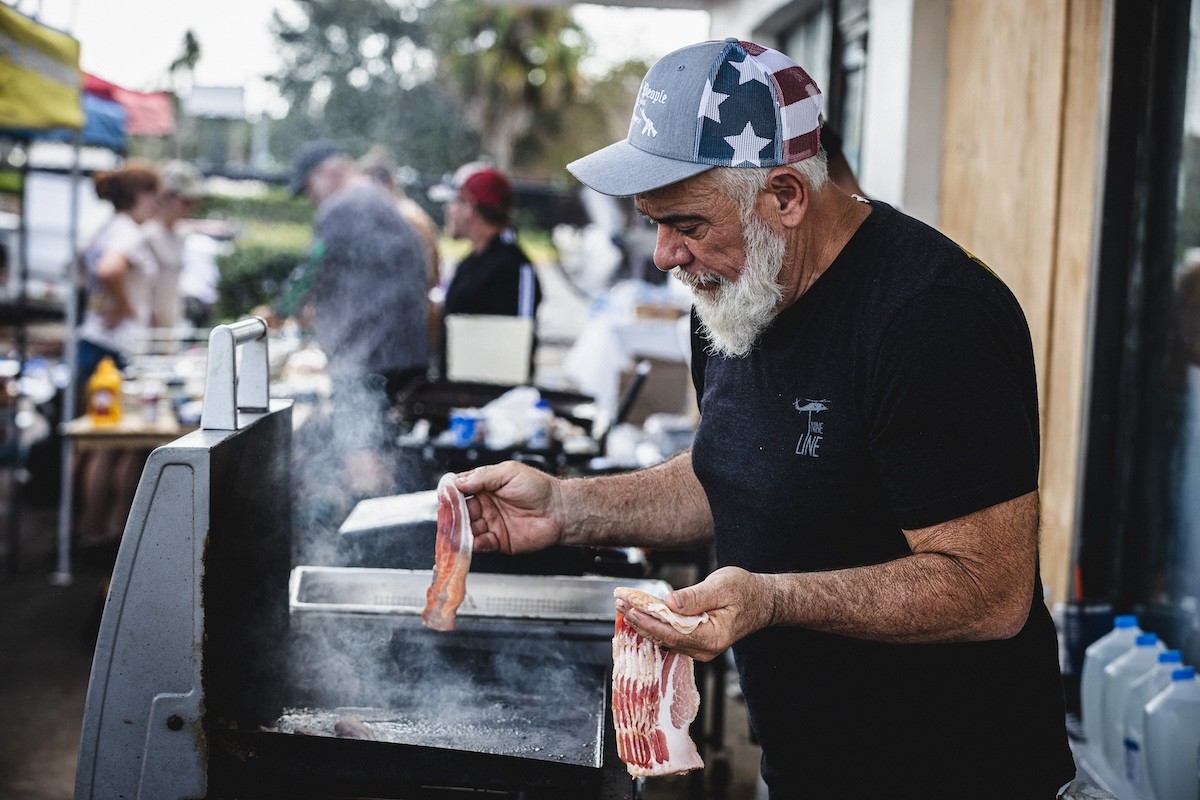 Relief efforts in Hudson, Florida on Sept. 28, 2024.