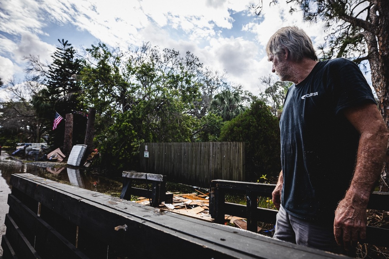 Relief efforts in Hudson, Florida on Sept. 28, 2024.