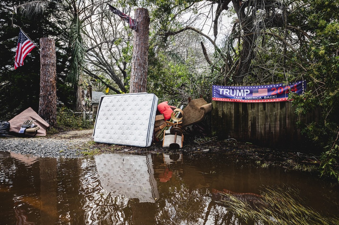 Relief efforts in Hudson, Florida on Sept. 28, 2024.