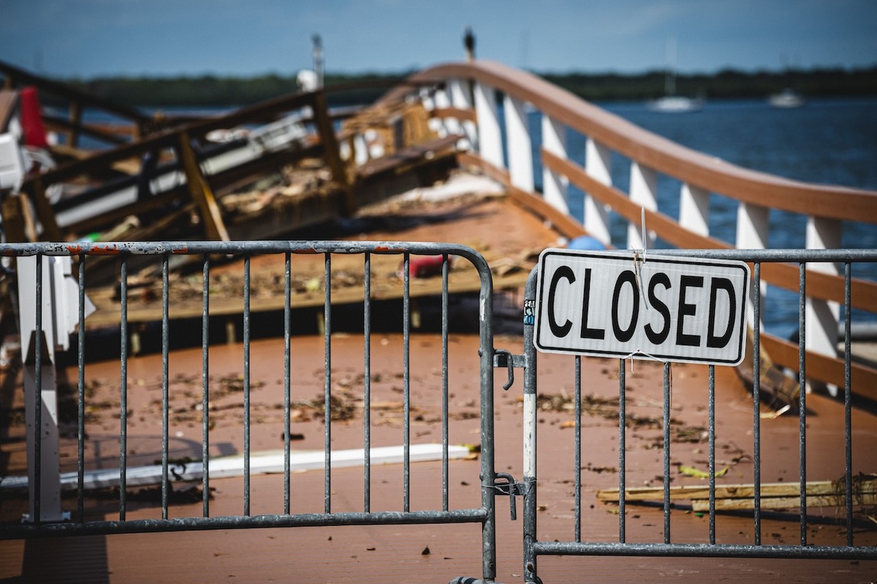 Relief efforts in Hudson, Florida on Sept. 28, 2024.