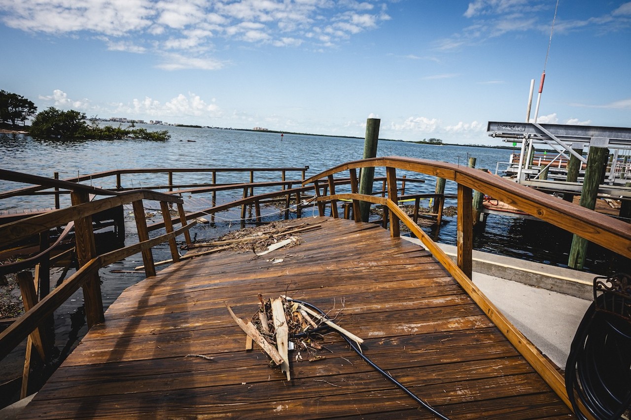 Relief efforts in Hudson, Florida on Sept. 28, 2024.