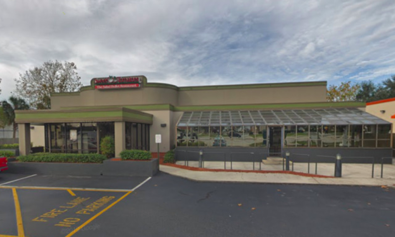 Sweet Tomatoes  
Multiple locations
While not specific to Tampa, Sweet Tomatoes&#146; health-focused buffet-style eats could be found at seven locations in the Tampa Bay area, until its parent company recently announced all of its locations would be closing for good. 
Photo via Google Maps