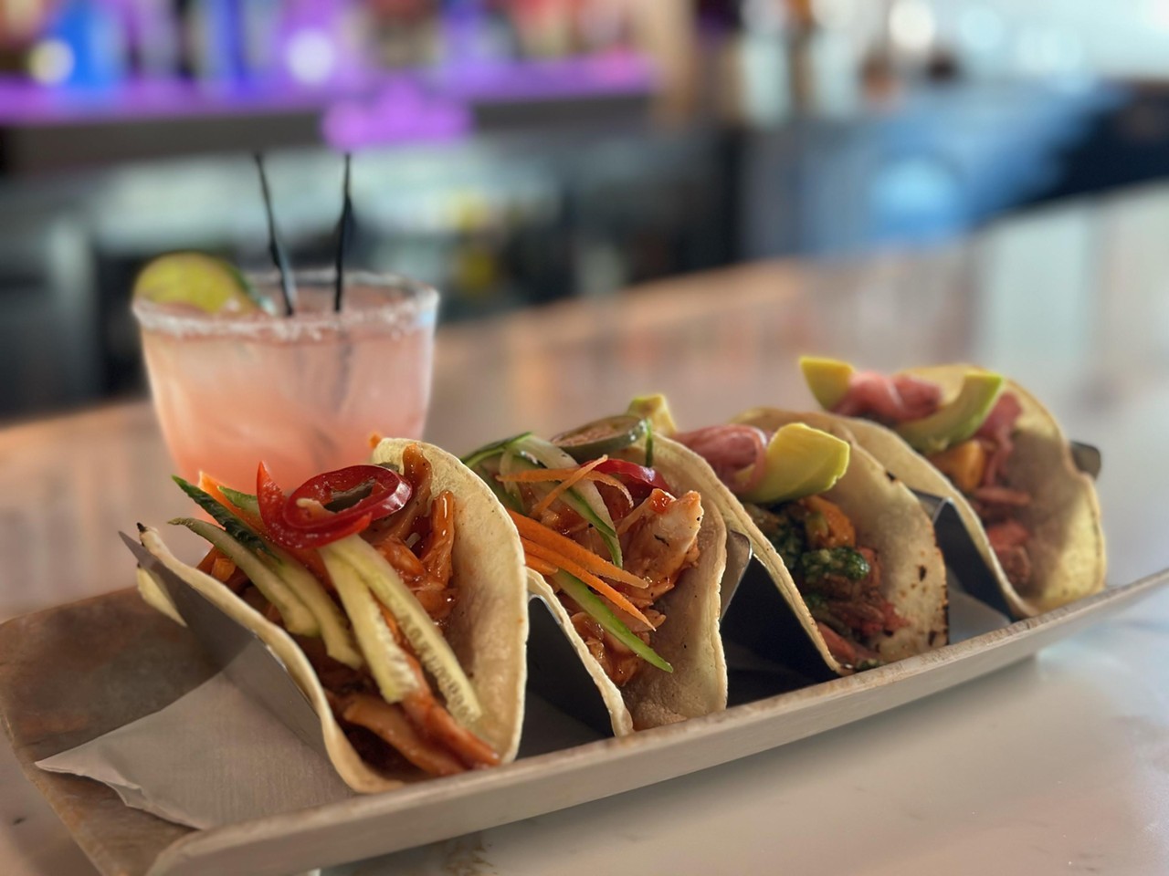 The Brinehouse
100 Main St. Suite 104, Safety Harbor
2 for $16 - Choice of Carne Asada Taco: Grilled Cumin & Garlic Brined Tri-Tip Steak , Avocado, Chimichurri Sauce, Pickled Red Onions & Tomatillo Salsa on Grilled Flour Tortilla OR
Bahn Mi Taco - Tamarind & Pineapple Marinated Pulled Chicken, Pickled Carrots & Cucumber Slaw, Jalapenos & Cilantro Hoisin Lime BBQ Sauce on a Grilled Flour Tortilla