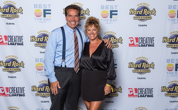 Denis Phillips (R) and his wife Robyn during the Best of the Bay awards at Seminole Hard Rock Hotel & Casino on Sept. 27, 2023.