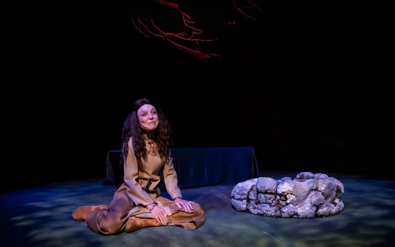 Roxanne Fay in 'Thrice To Mine," which is at Shimberg Playhouse in Tampa, Florida through Aug. 25.