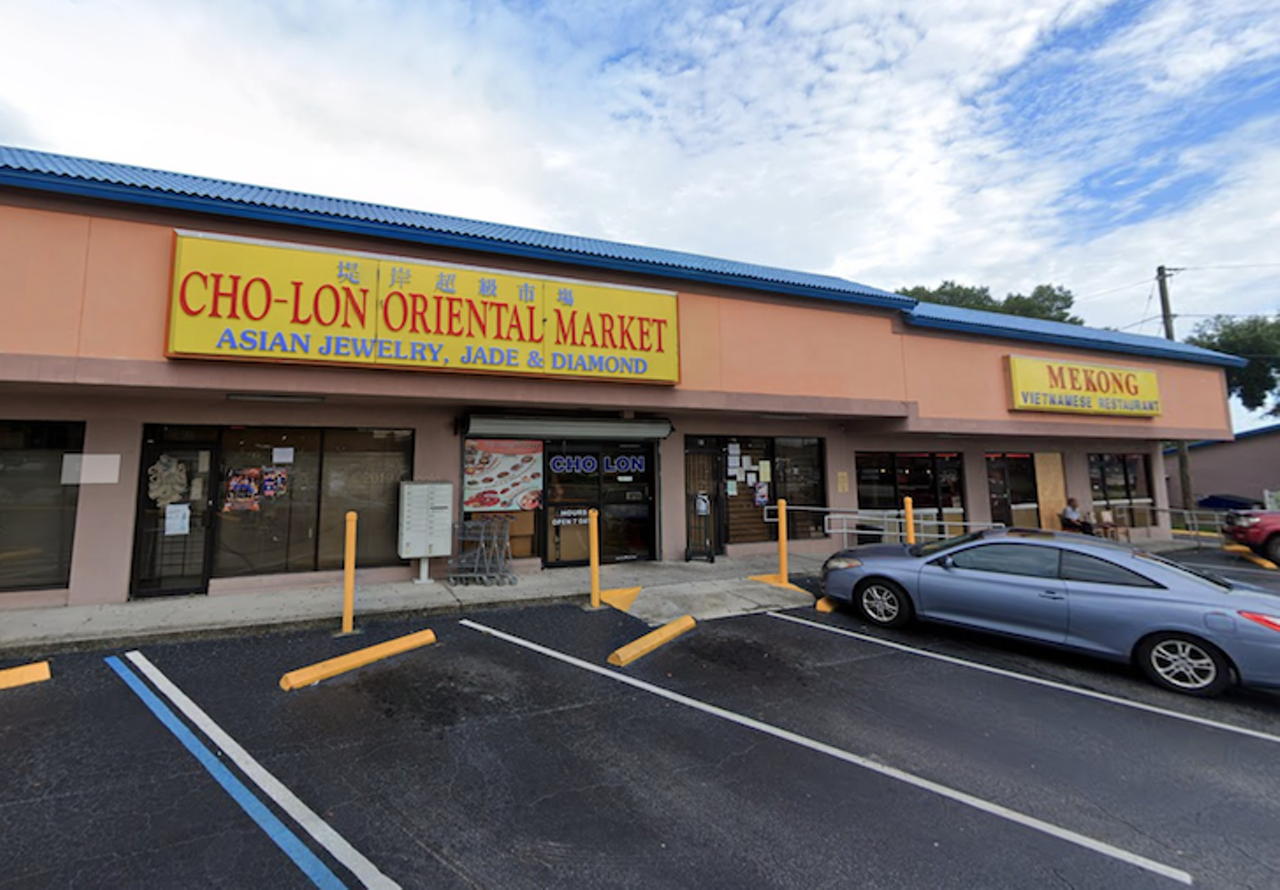 Cho Lon Oriental Market
5944 34th St. N no. 17, St. Petersburg. 727-527-7511
Pinellas Park is the Bay area&#146;s venerable mecca of Asian markets in the 727, but Cho Lon&#151;next door to Mekong Vietnamese restaurant&#151;gives St. Petersburg-ers a place to get fresh veggies for pho plus hot, cold and fresh foods. A surefire place to stock up on sweets for Chinese or Lunar New Year, too.
Photo via Google Maps