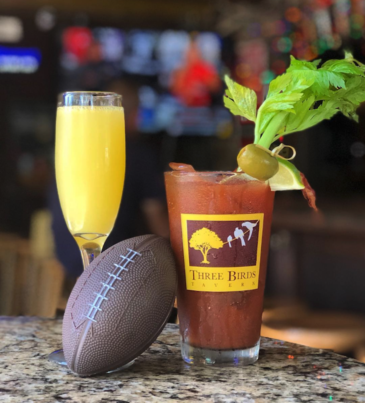 Three Birds Tavern  
1492 4th St. N., St. Pete 727-895-2049
Have brunch and then head out to the patio for some big jenga and pool. The full bar will keep your boozy vibes going.
Photo via Three Birds Tavern/Facebook