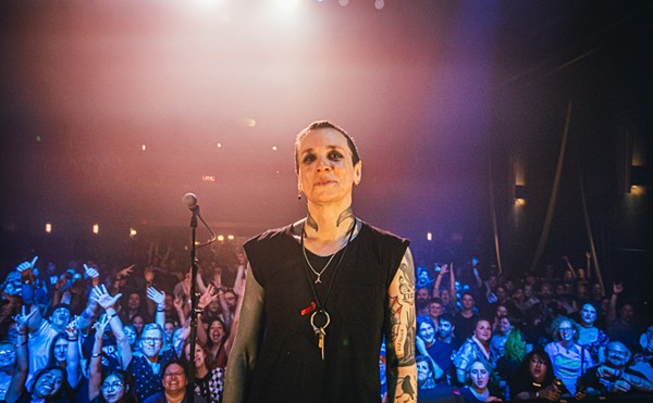 Laura Jane Grace, who plays Floridian Social in St. Petersburg, Florida on Sept. 7, 2024.