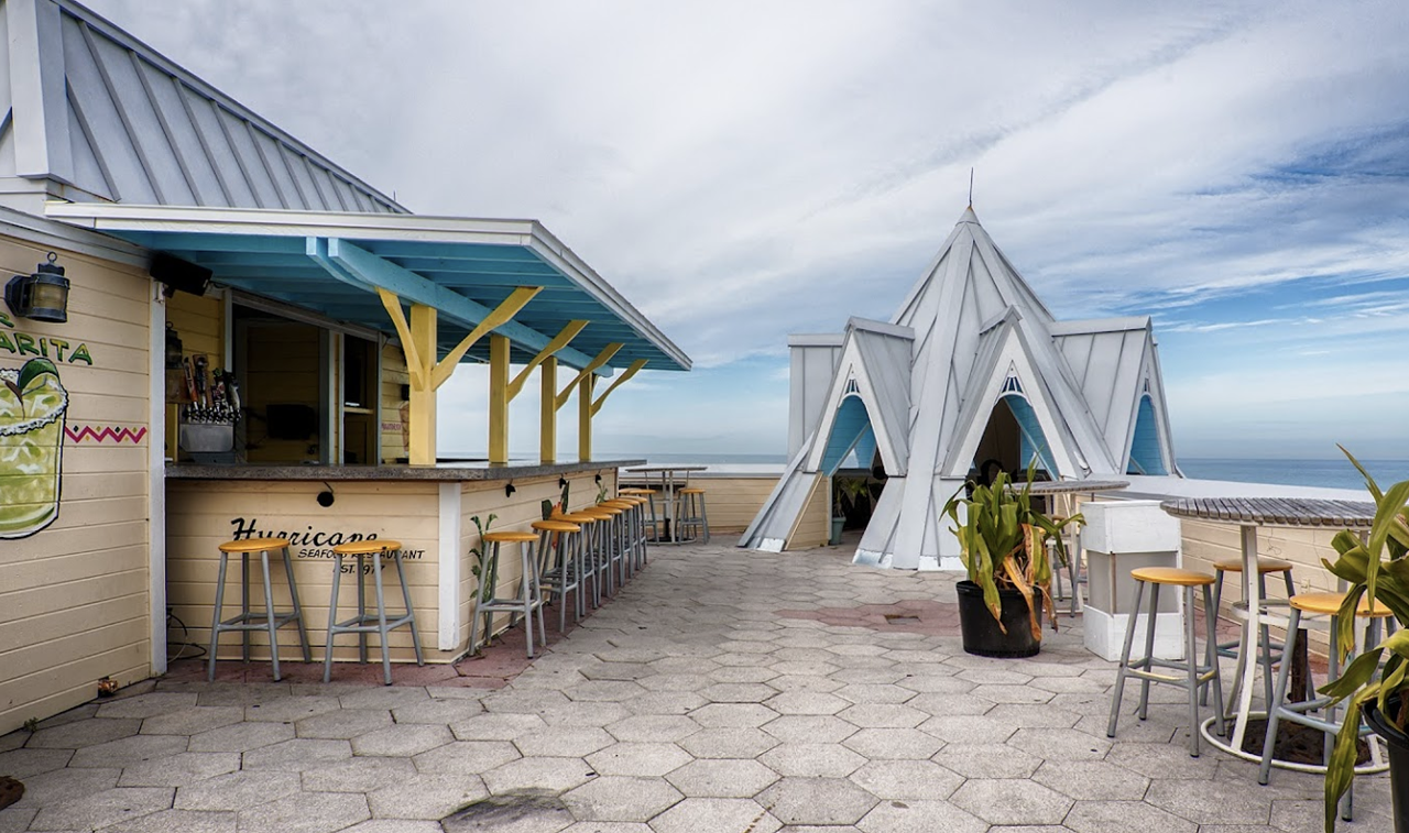 Hurricane Seafood Restaurant
809 Gulf Way, St. Pete Beach, 727-360-9558
Don’t let the casual ambiance take away from the beachside views of Pass-a-Grille. Come for the sunsets, and don’t pass up the grouper nuggets or Maryland-style crab cakes. 
Photo via Google Maps