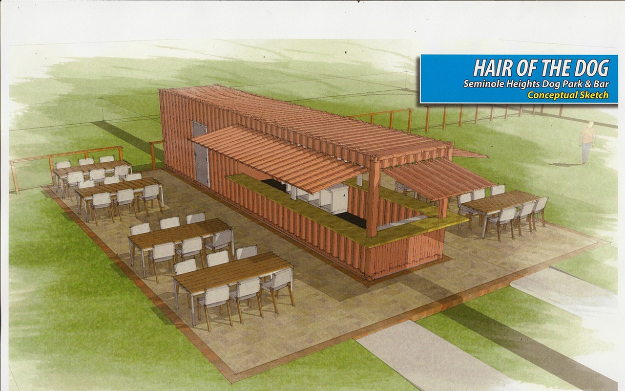 A rendering of Hair of the Dog's recycled shipping container, which will serve about four local drafts.