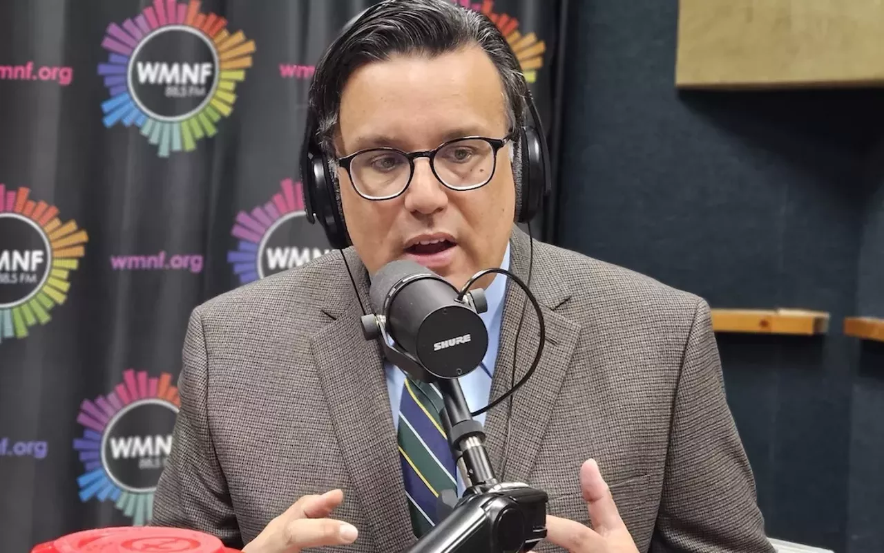 Tampa City Councilman Luis Viera at WMNF in Tampa, Florida on Feb. 28, 2025.