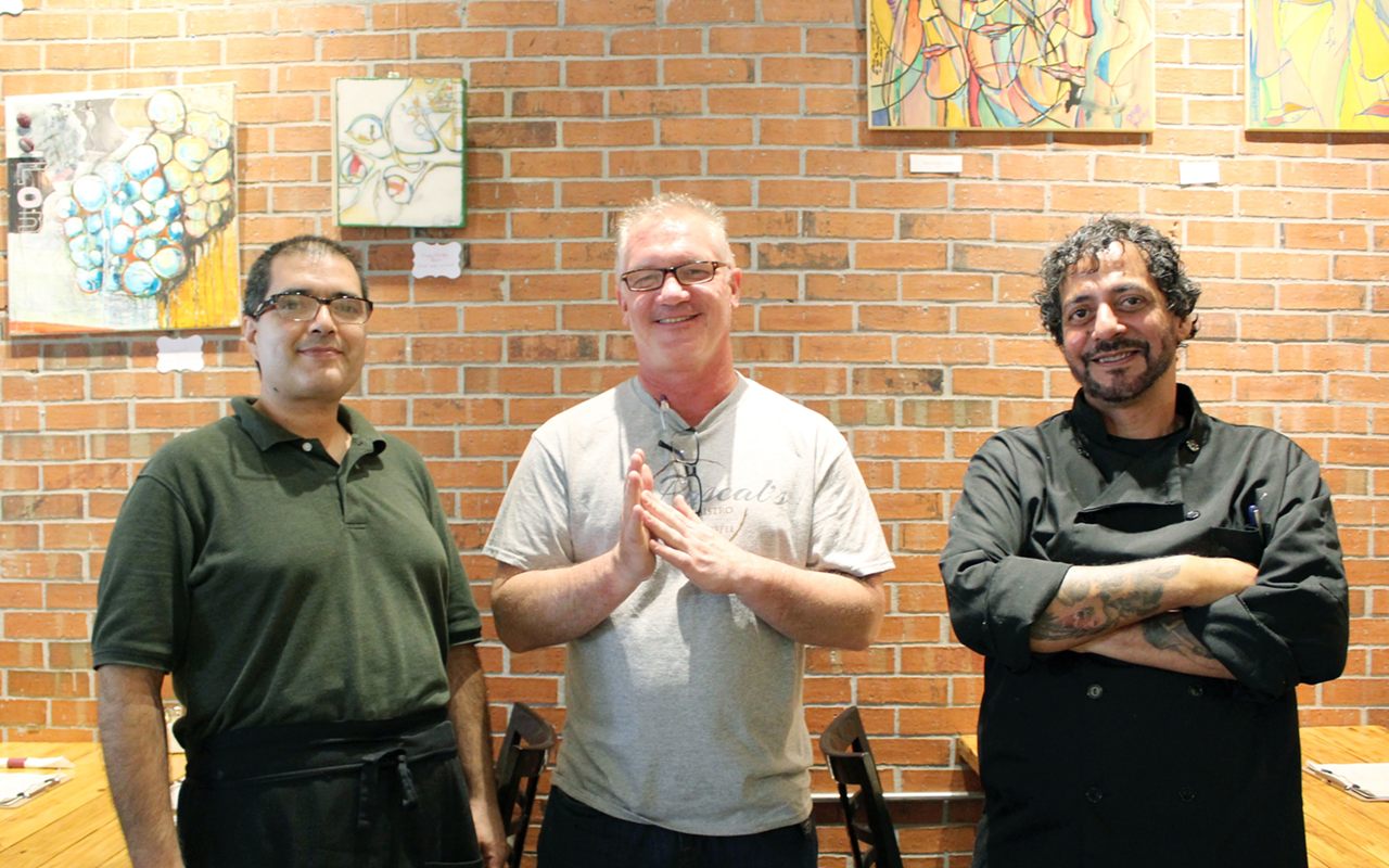 Pascal's Artisan Bistro & Gourmet Coffee partners Sean Sinback, Dean Maha and chef Lou Collazo.