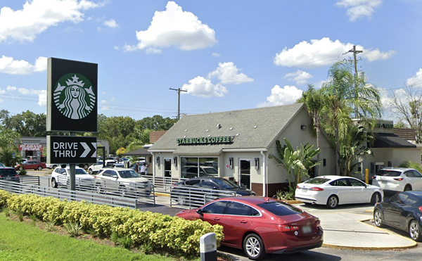 Starbucks at 10002 N Dale Mabry Hwy. in Tampa, Florida.