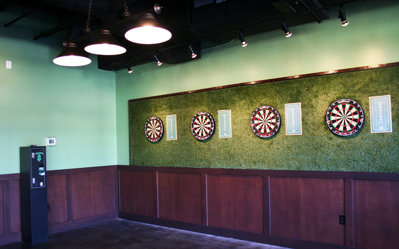 The new dart room inside McAuley's Pub, which has succeeded the Flying Pig Taphouse.