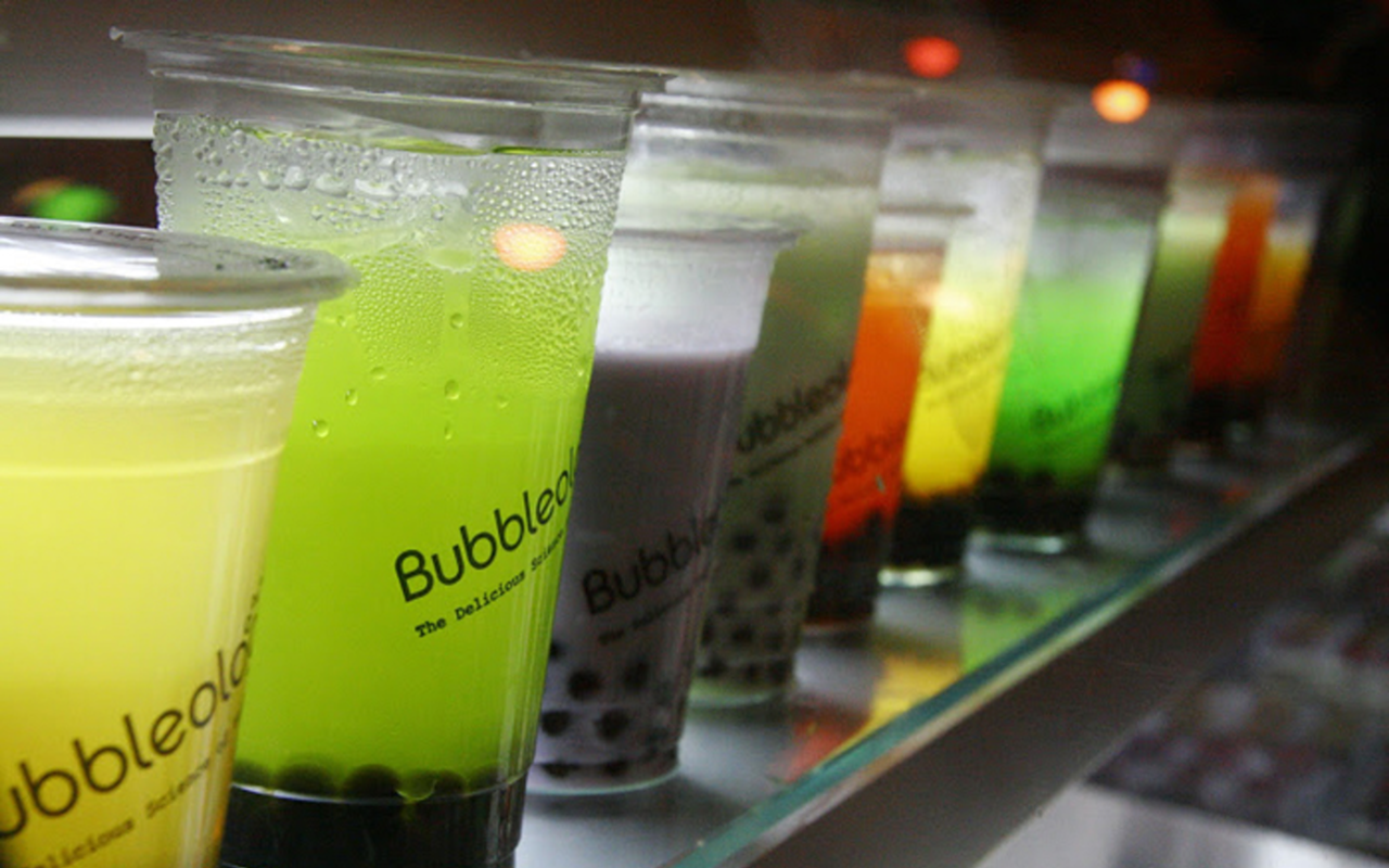 Bubbleology's drinks have freshly brewed red, white or green tea bases.