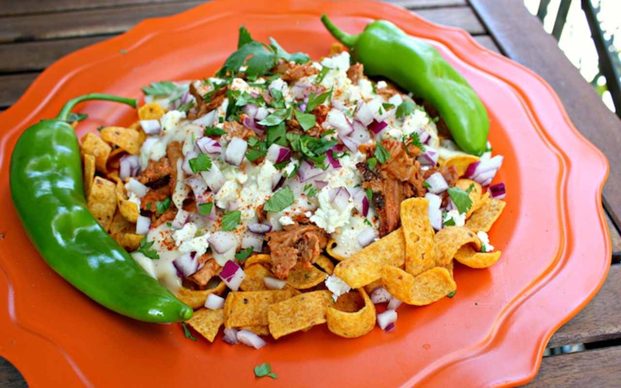 FRITO HEY: A junk food recipe featuring the beloved Frito, just in time for football season.