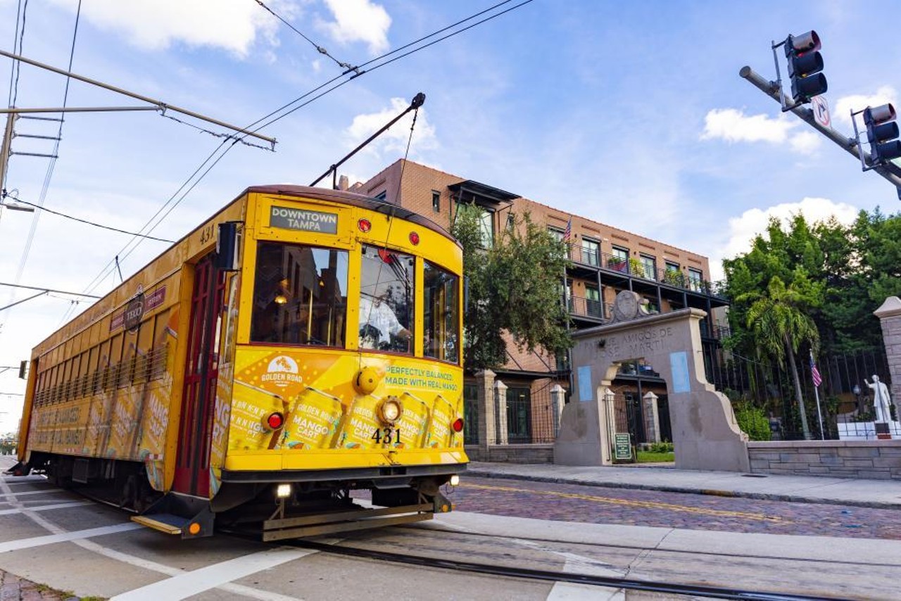 Explore the TECO Streetcar stops
Multiple Locations
After you grab a cafe con leche or a cigar in historic Ybor City, hop on the TECO Streetcar and bomb down to either Water Street, or downtown Tampa. Best of all it's free, and it pops you out in front of some of the area's best dining and entertainment venues. 
Photo via Visit Tampa Bay/website