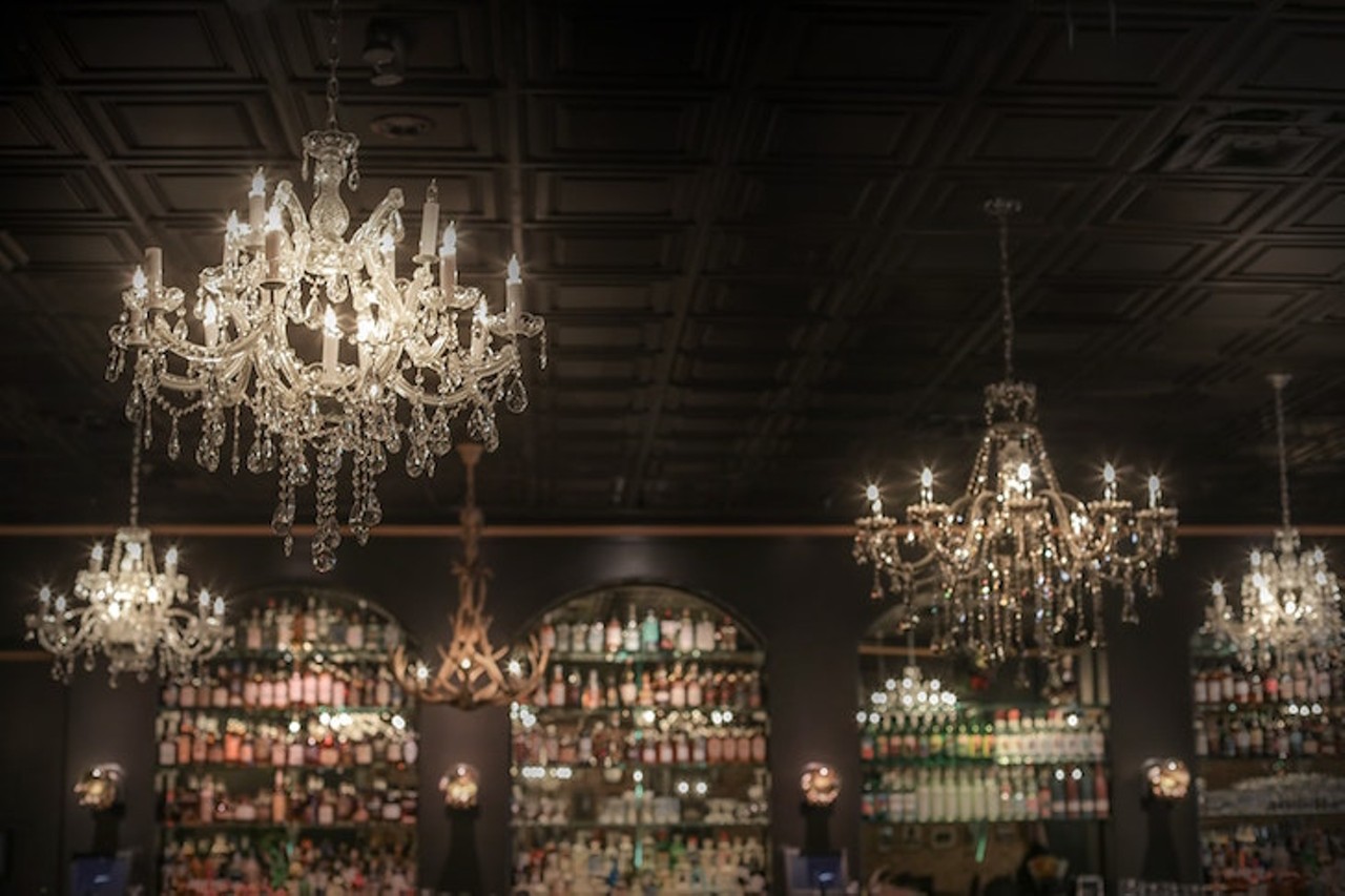  CW Gin Joint   
633 N Franklin St, Tampa, FL 33602,  (813) 816-1446
This dim, but elegant bar is adorned with chandeliers and showcases an entire wall of top shelf liquors, doing its motto &#147;Where style and grace have an attitude,&#148; absolute justice. Make sure you make a reservation, this place fills up quick. 
Photo via CW Gin Joint/Facebook