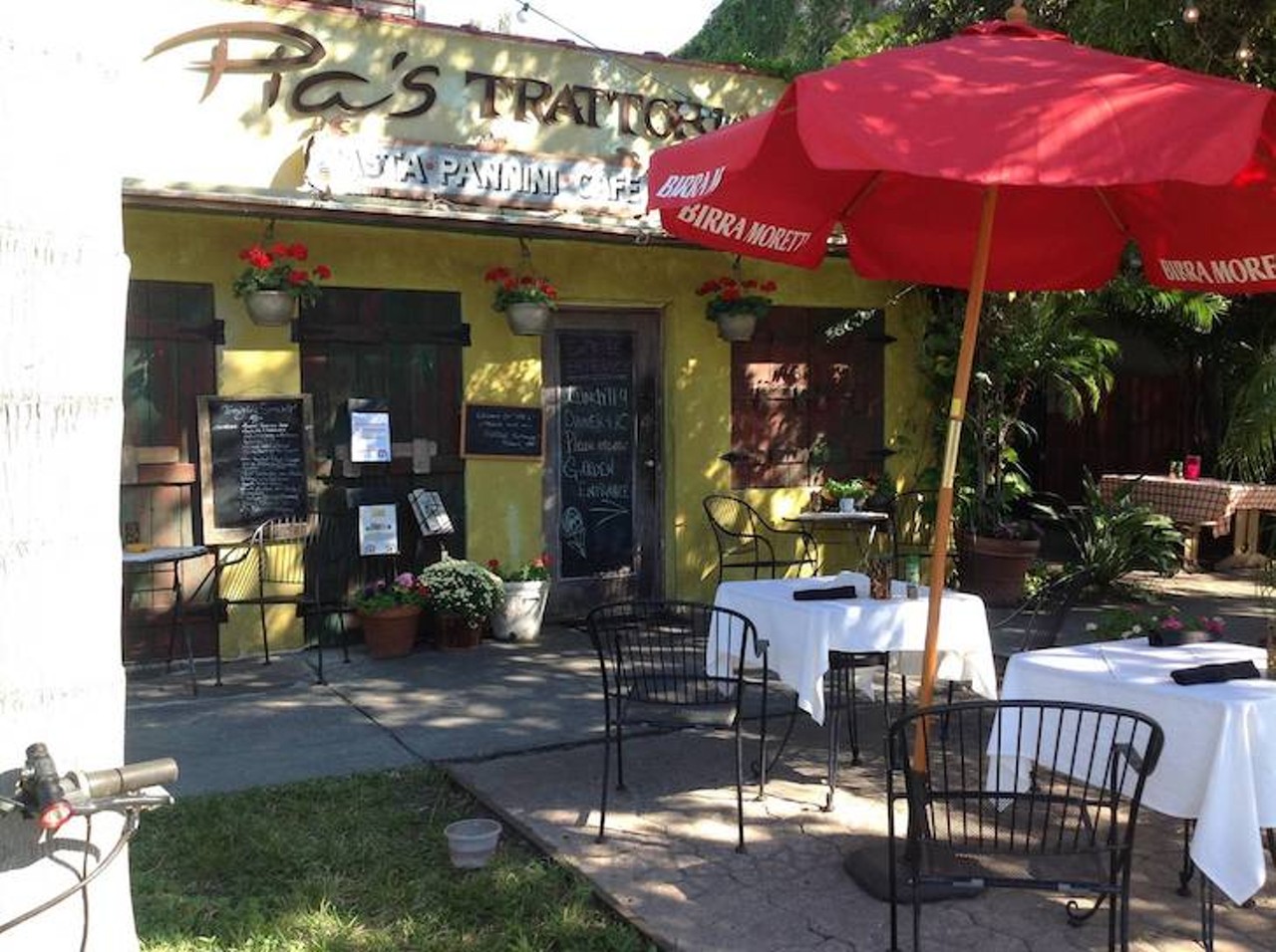 Pia&#146;s Trattoria Gulfport  
3054 Beach Blvd. S., Gulfport, 727-327-2190
Pia&#146;s just wants to spoil you with fresh, natural foods, prepared with lots of love in a romantic, cozy Old Italy atmosphere on an atmospheric bricked patio. 
Photo via Pia&#146;s Trattoria Gulfport/Facebook