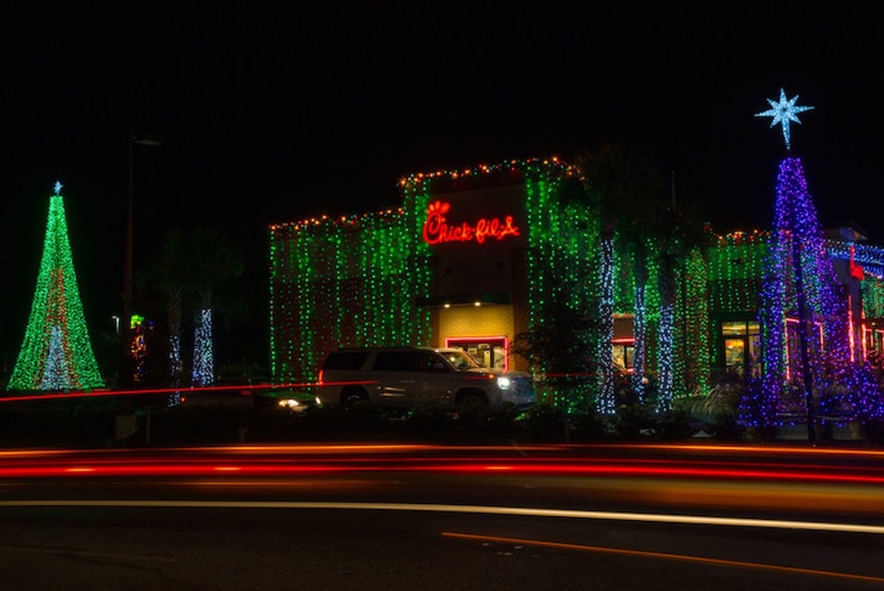 Chick-fil-A light display
6299 W Waters Ave.,Tampa,
Ongoing
An iconic Tampa tradition, the Chick-fil-A on Waters Ave has displayed millions of Christmas lights every year for over two decades. It honestly doesn&#146;t feel like Christmas until you experience the drive-thru and grab a lil spicy chicken sandwich on the way out.
