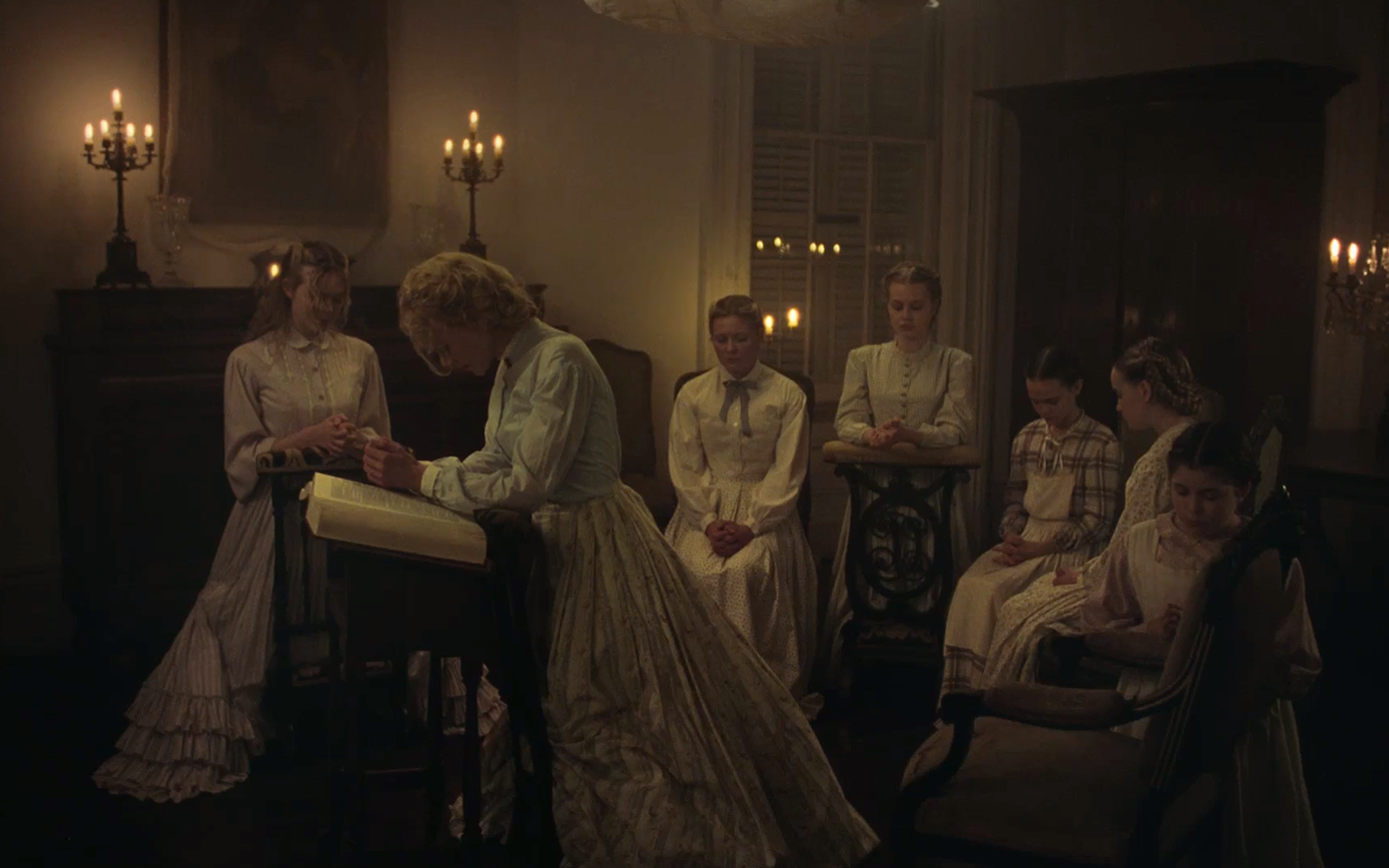 Nicole Kidman leads her charges in prayer in Sofia Coppola's The Beguiled.