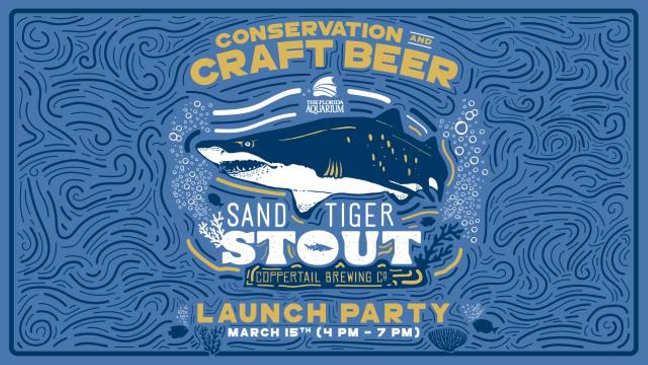 Drink a beer. Save a shark.Head to The Florida Aquarium for a taste of Coppertail&#146;s latest brew, Sand Tiger Stout. $1 of the proceeds from each pint goes to The Florida Aquarium&#146;s shark awareness programs.Fri., Mar. 15, 4-7 p.m.
Photo via the Facebook event page