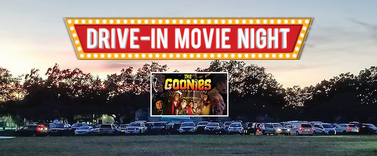 Drive-In Movie NightDrive into Dunedin&#146;s Highland Park for a showing of The Goonies. Purchase your tickets in advance at the Dunedin Community Center.Fri., Mar. 15, 6:30-9:30 p.m.
Photo via the Facebook event page