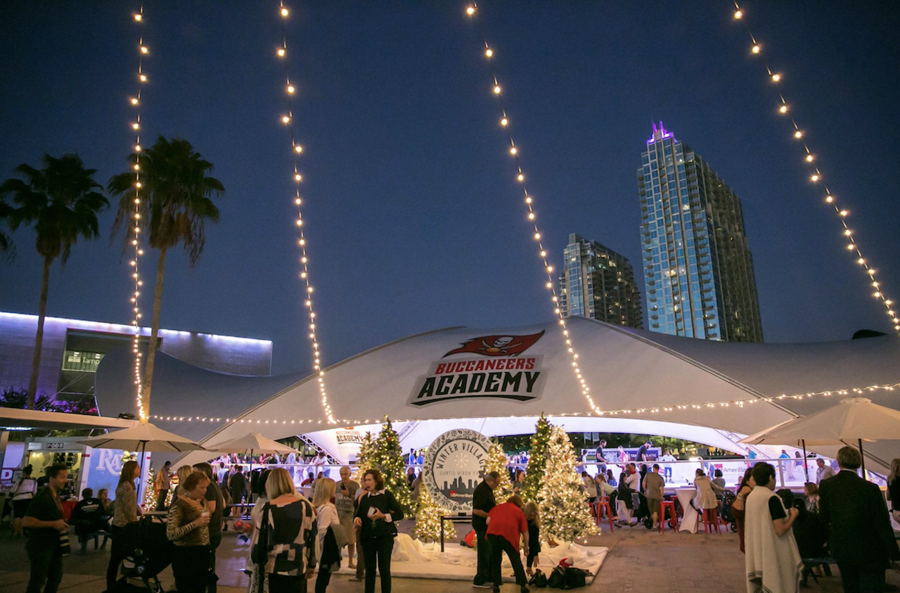  Winter Village at Curtis Hixon Park
600 N Ashley Dr., Tampa
Nov. 17-Jan. 1
Featuring an elevated 360-Degree Light Show, ice skating, curling and a massive pop-up market, Winter Village has just about everything. Entry to the area is free, but ice skating will cost $17 per ice skater for all ages. The Winter Village Express, a tram ride featuring sing along songs and trivia will cost $10 for persons two years and older. 
Photo via Winter Village/Facebook