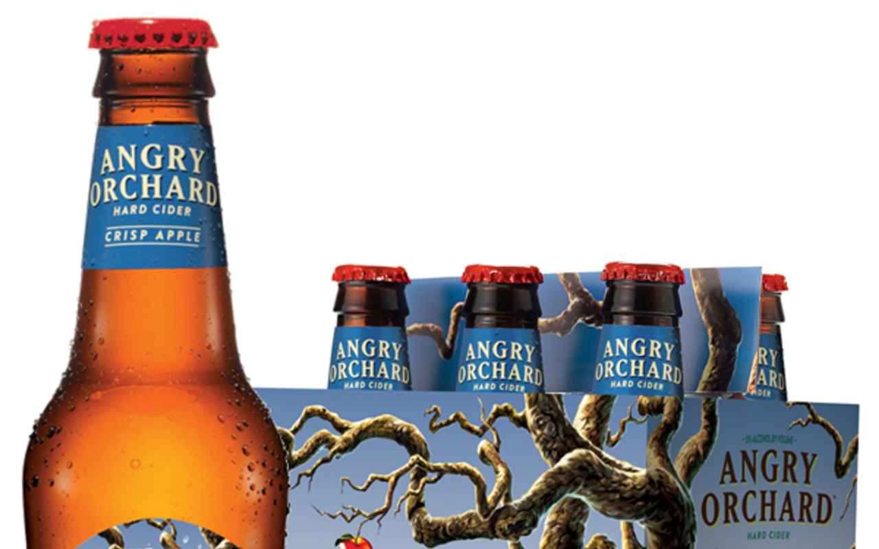 APPLE A DAY: Angry Orchard’s crisp apple cider is tart, sweet, and gluten-free.