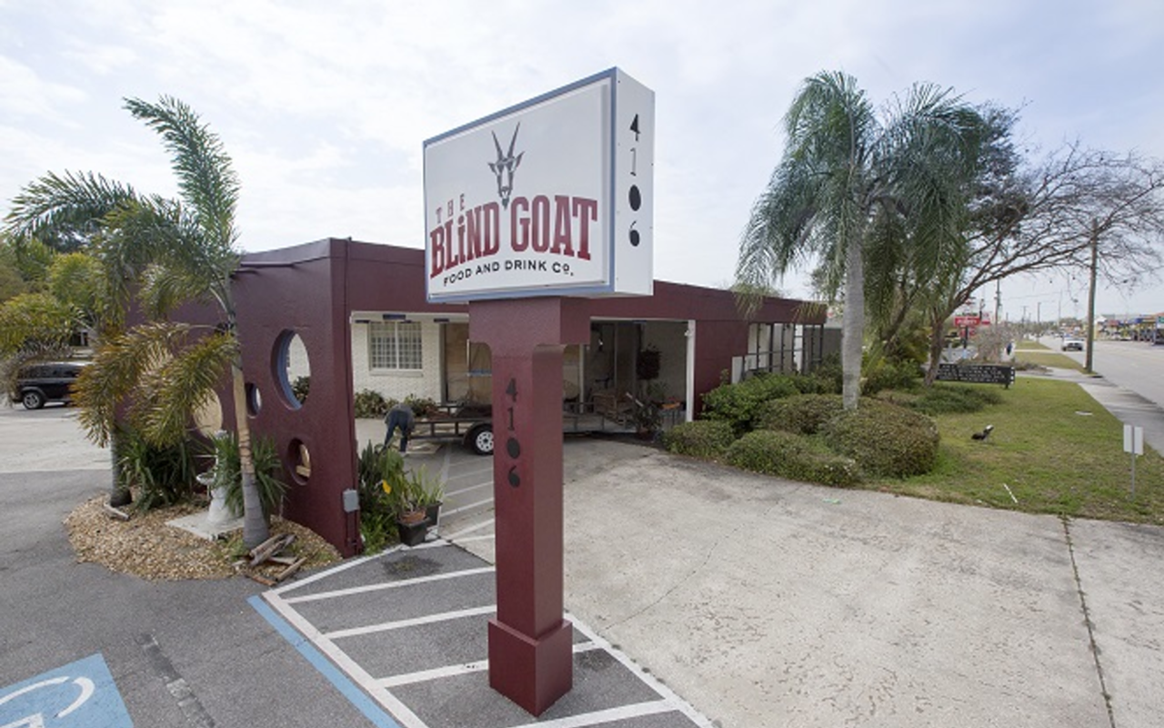 The Blind Goat's located along South Tampa's Henderson Boulevard.