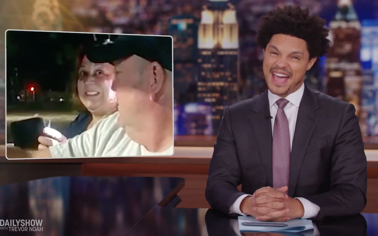 On Monday night, footage of Tampa Police Chief Mary O'Connor made it onto 'The Daily Show' where host Trevor Noah chided the former chief for pulling rank from the passenger seat of a golf cart.
