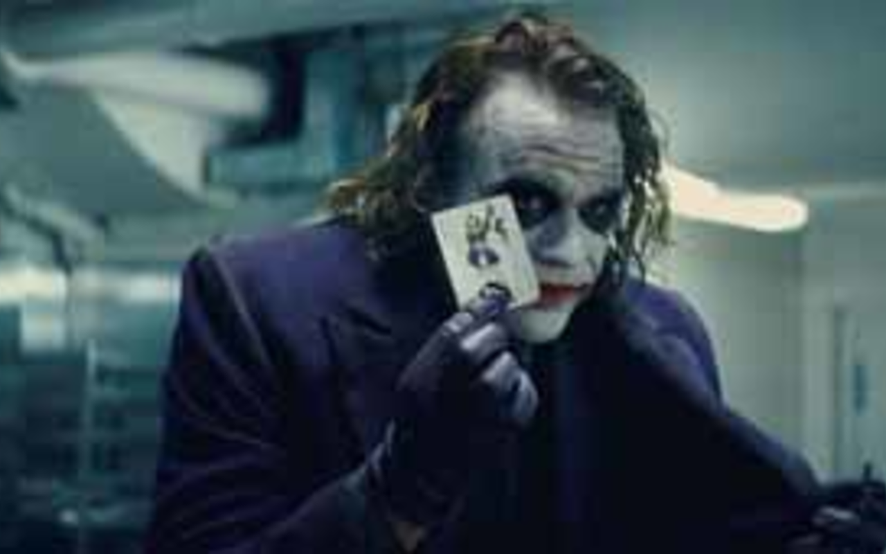 THE JOKER'S WILD: Heath Ledger gives an intense, demonic performance as Batman's archrival in The Dark Knight.