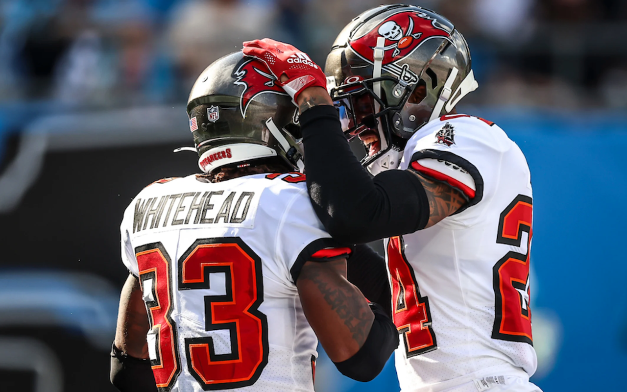 Bucs safety Jordan Whitehead had a career game with seven total tackles, three passes defended and an interception.