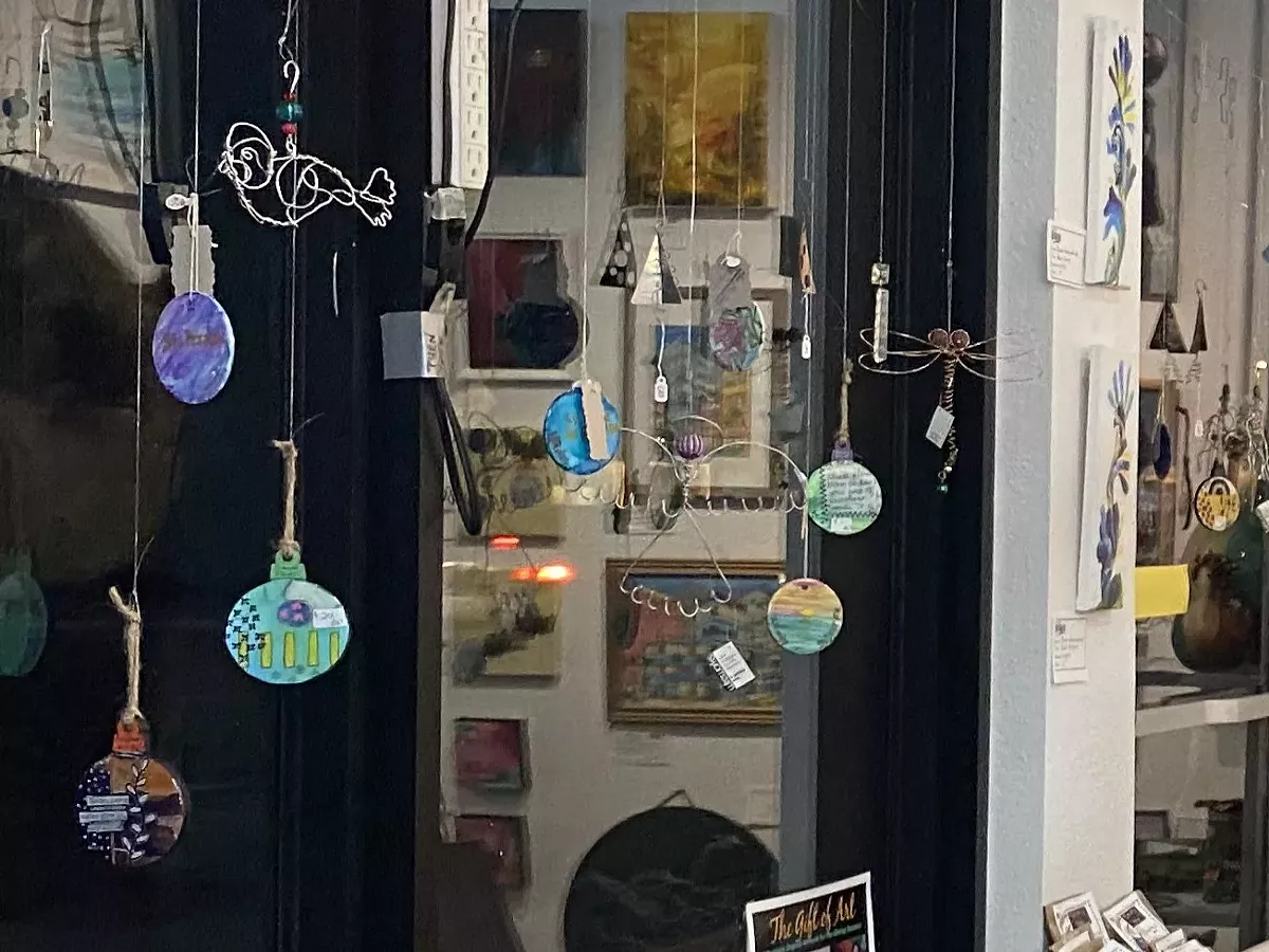 Get your Gifts, Ornaments and holiday items at the Gift of Art reception