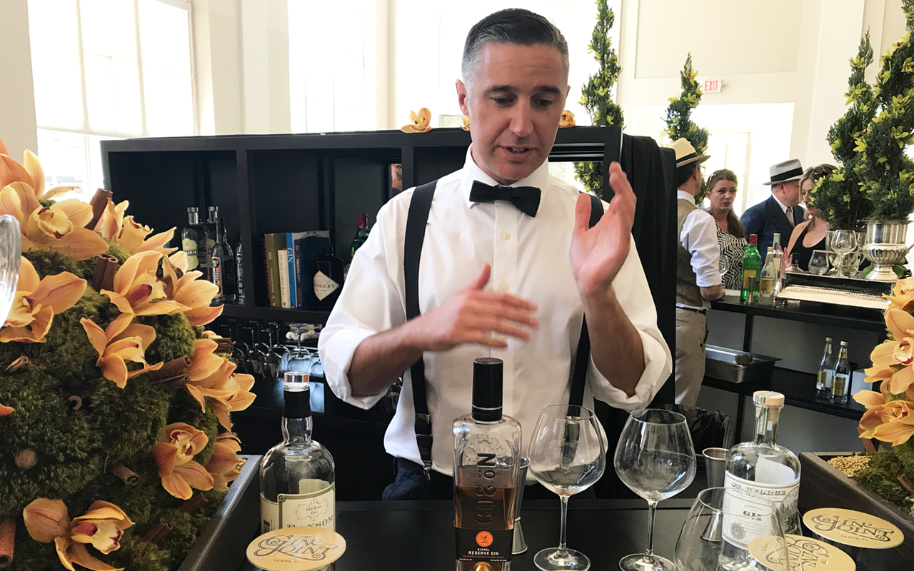CW's Gin Joint Director of Operations Rory Martin leads tasters through the G&T celebration.