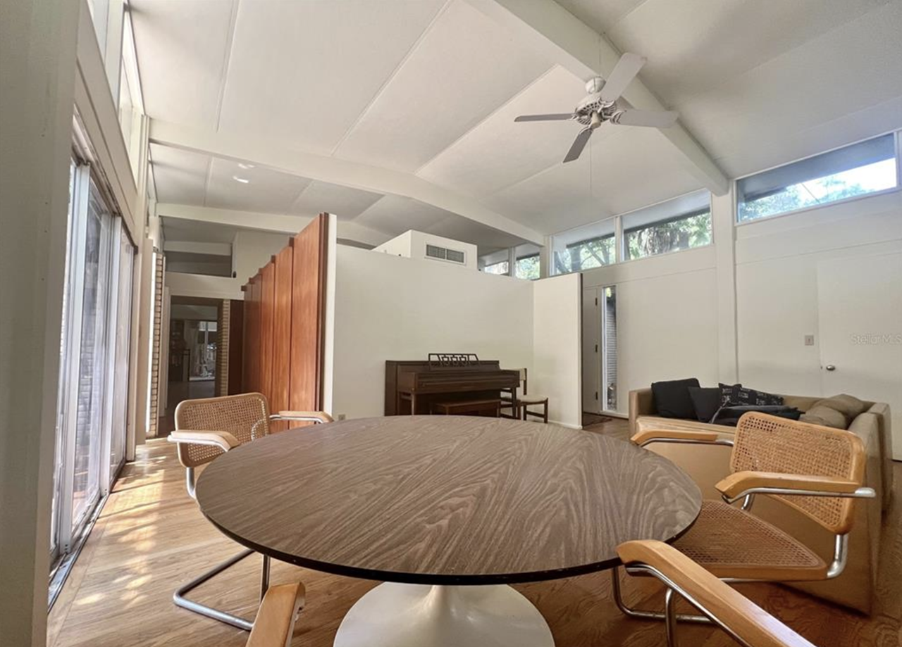 The South Tampa midcentury home of architect James J. Jennewein is now for sale