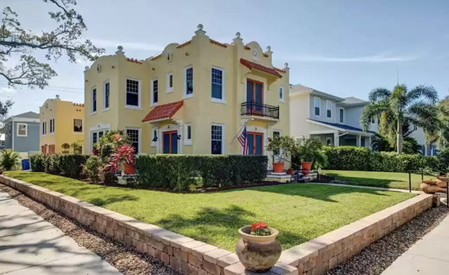 The St. Pete home of Dixie Hollins is now for sale in Historic Old Northeast