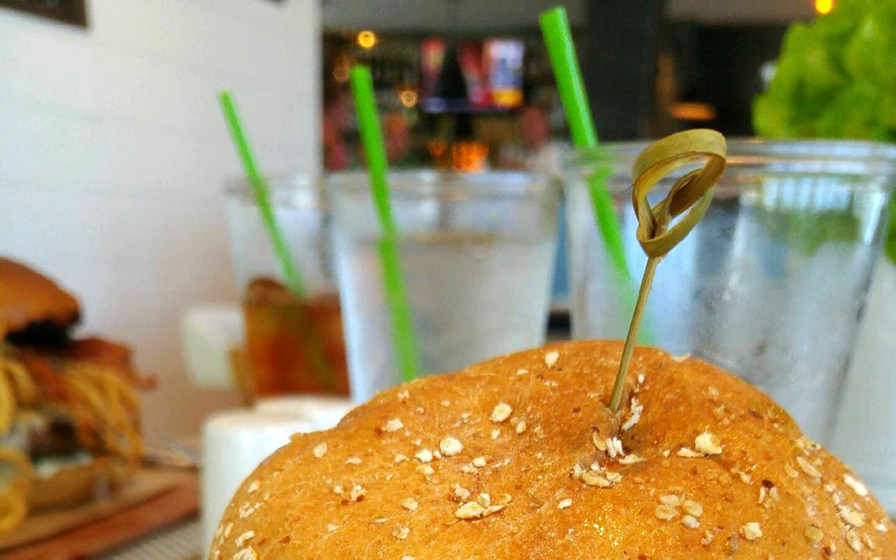 On a toasted wheat roll, BRGR Kitchen & Bar's Tree Hugger is a messy delight.