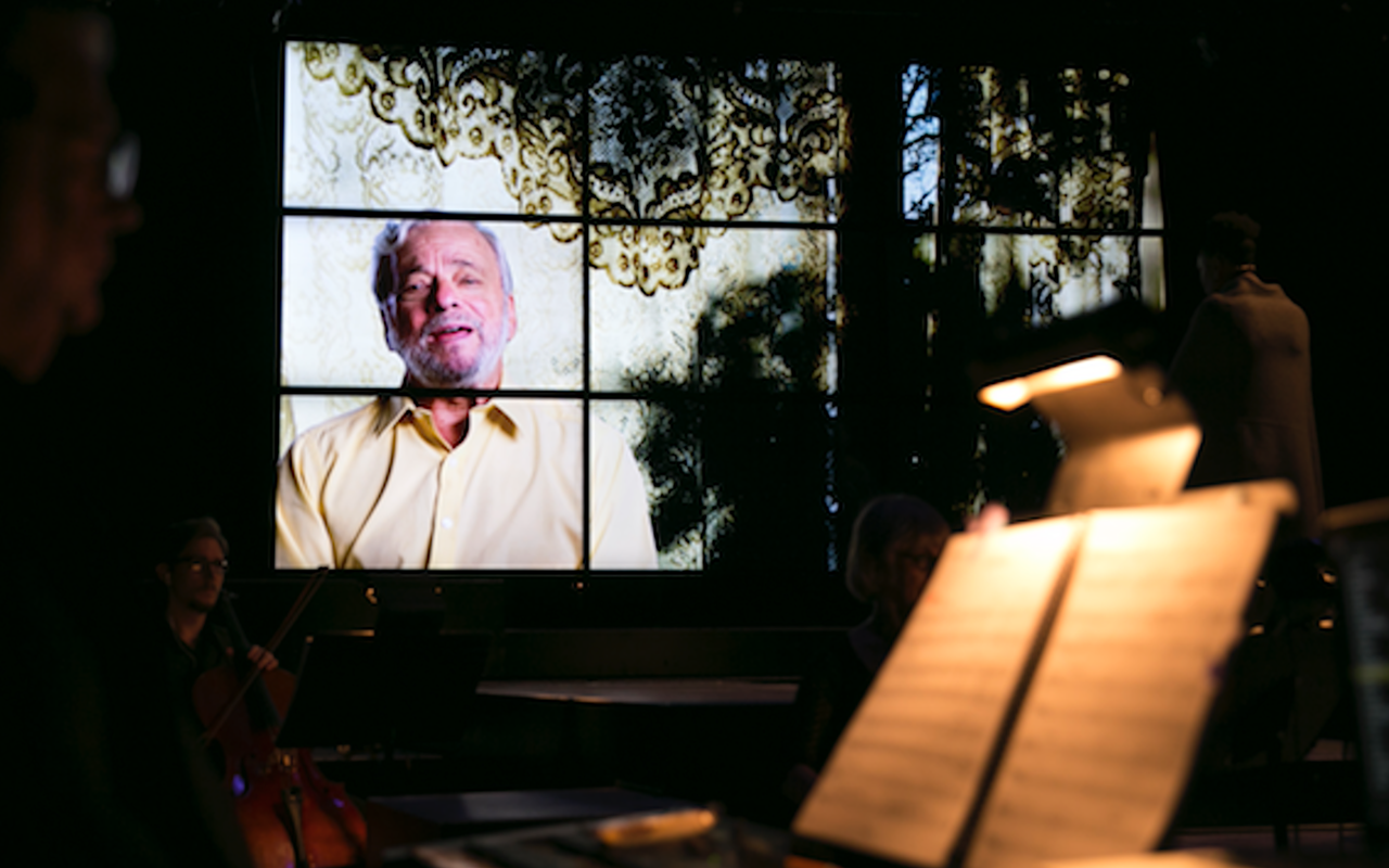 HE'S THE MAN: Video clips of Sondheim are interspersed with performances of his songs by the freeFall cast.