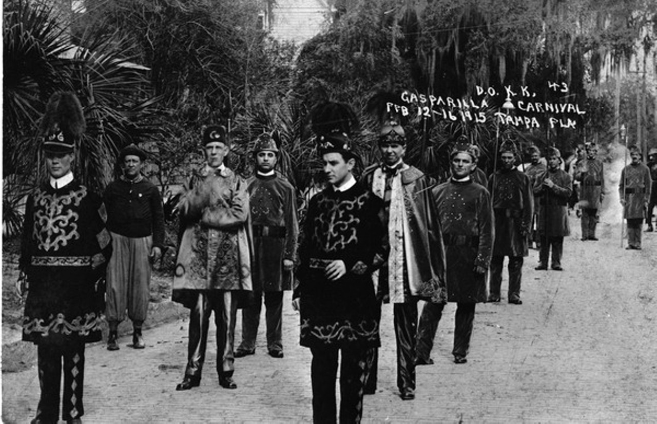 Participants in the Gasparilla festival, circa 1915