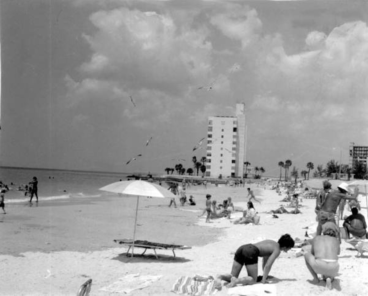 Clearwater beach scene. 1965.