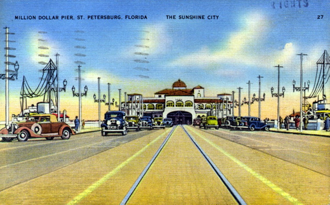 Million dollar pier - Saint Petersburg, Florida, 1938.