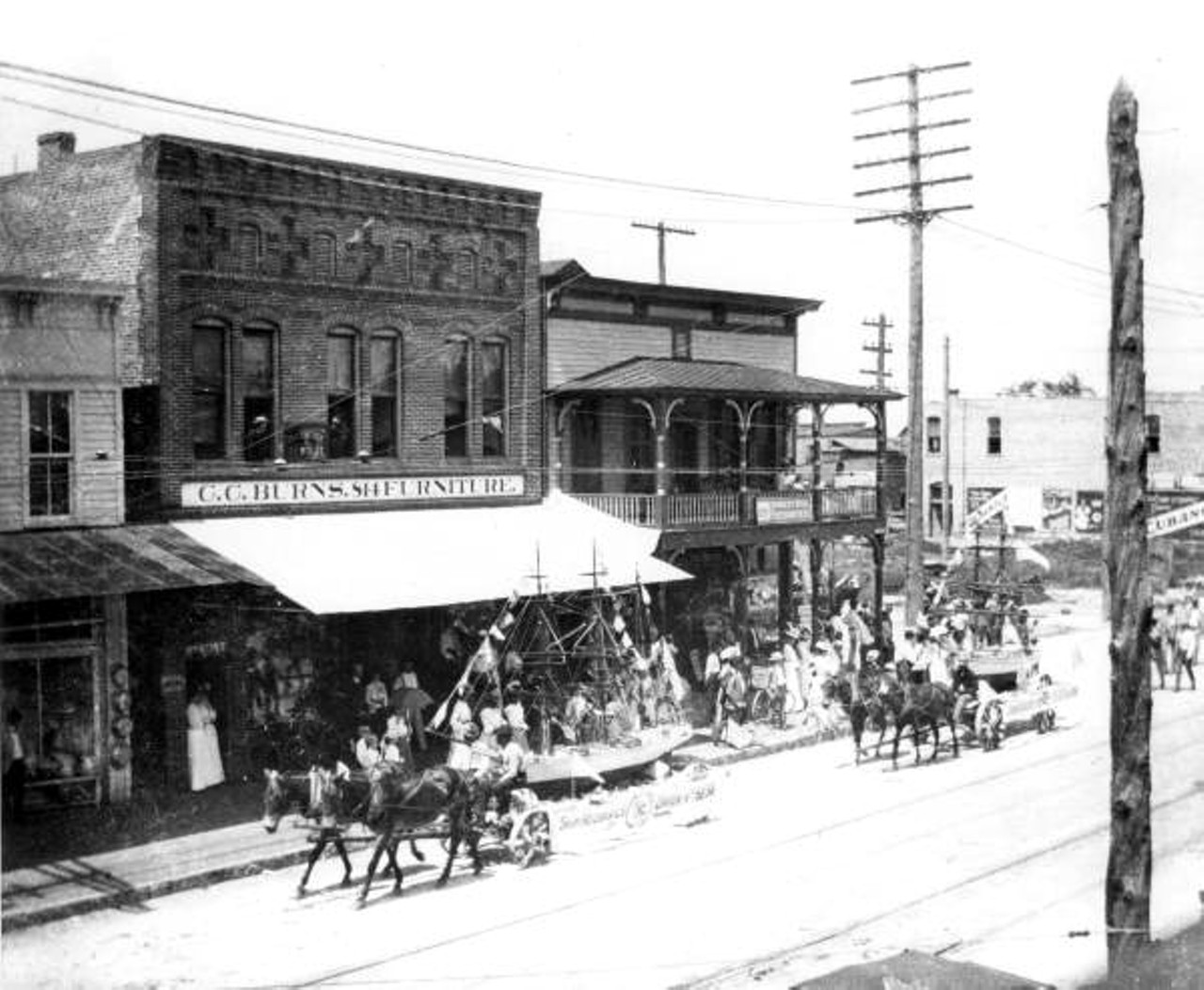 A parade in Ybor City - Tampa, Florida. Sometime in the 1910s.