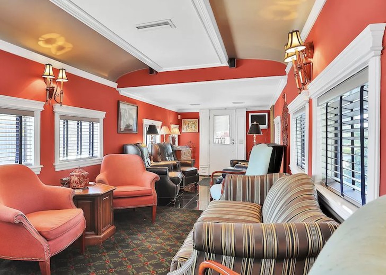 This $305K train was converted into a home under a Florida overpass