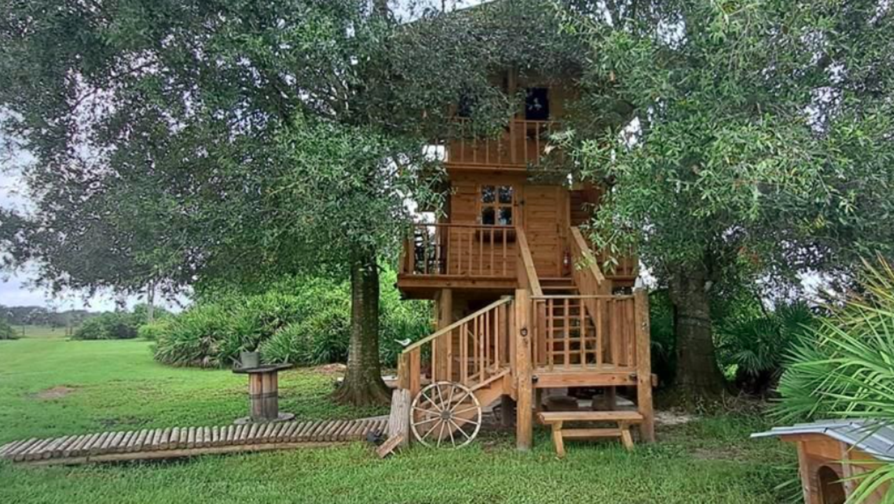 This Florida home for sale comes with its own private airport and a three-story treehouse